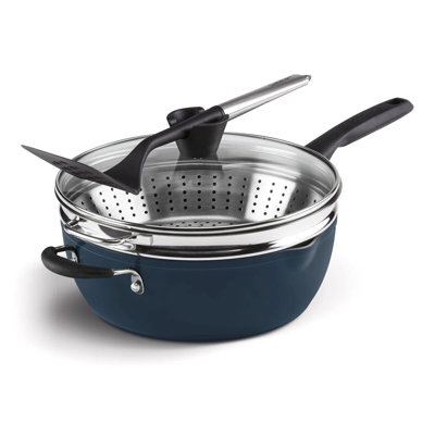 Ensemble 4 pièces de casseroles préférées Cuisinart (poêle multi-usages de 4,5 pte avec couvercle, cuiseur à vapeur, tourneur à fentes)
