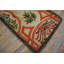 Antique 5 Pointed Star and Leaf Pattern American Hooked Rug