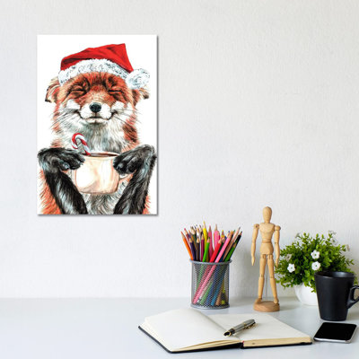 Morning Fox Christmas - Wrapped Canvas Painting