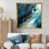 Impression dorée sur toile encadrée