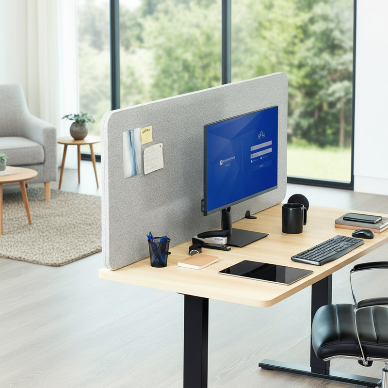 Séparateur de bureau VIVO, 59 po x 24 po