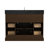 Abramowitz 48" Freestanding Single Apron Farm Sink Bathroom Vanity With Black Marquina Quartz Top