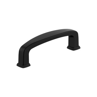 Franklin 3 inch (76mm) Centre-to-Centre Matte Black Cabinet Pull - 25 Pack