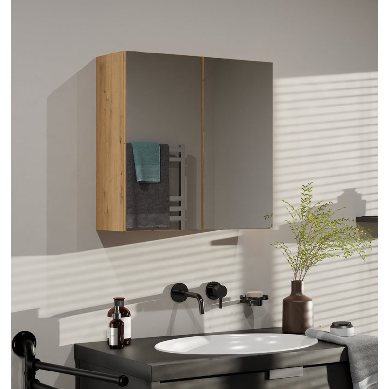 Sheridon Laminate Bathroom Cabinet, Brown