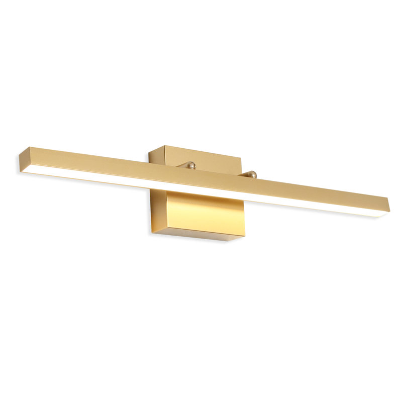 Abud 1-Light Dimmable LED Vanity Light Picture Lighting Bathroom Bar, Gold, 4.7" H x 24" W x 4.5" D