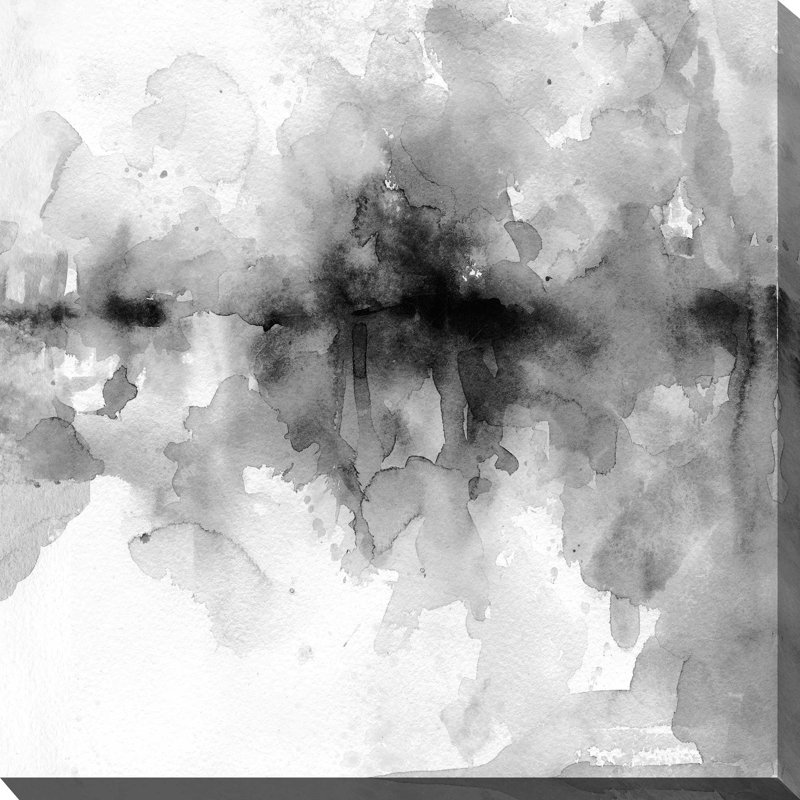 «Island Mist» par Carol Robinson - Peinture, L 18 po x H 18 po, Toile tendue
