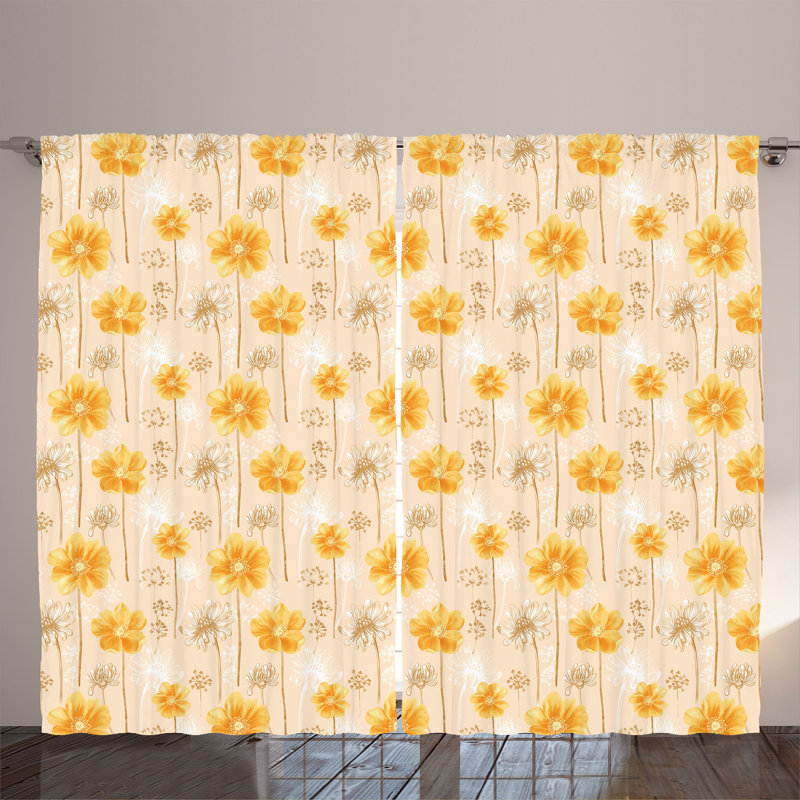 Semi Sheer Curtain Pair