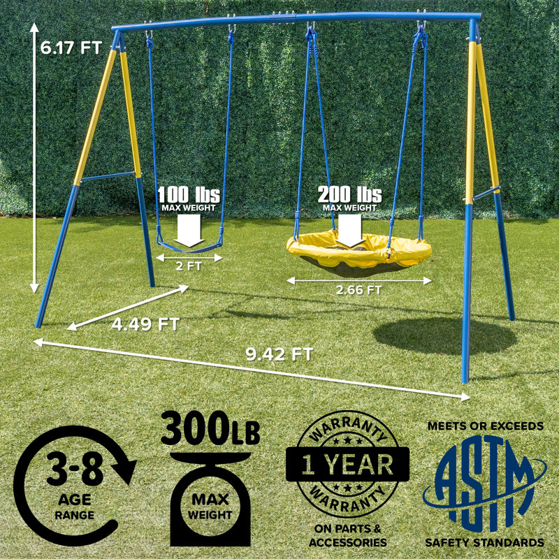 Balancelle soucoupe 32 "avec siège de balançoire Sportspower
