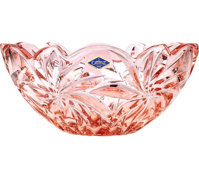 Bol décoratif en cristal, Rose