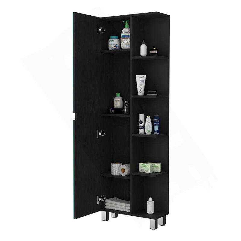 Los Angeles Linen  Cabinet, Mirror, Five Shelves