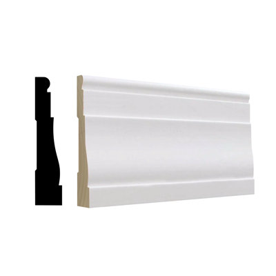 Rmc 445 11/16 po x 3 1/4 po X P 99 po L 1 pièce, moulure en pin jointé au doigt apprêté, 8 pi au total