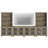 Entertainment Center With Bookshelves For Tvs Up To, Farmhouse Wall Unit TV Stand With Glass Doors, Media Console TV Table For Living Room, Bedroom & Home Theater, Oak-865926508