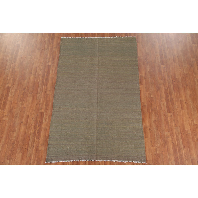 Tapis en laine réversible Kilim Earth Tone 5 x 8