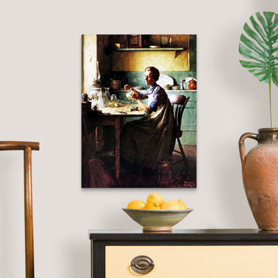 Norman Rockwell " But You'll Have Light At The Touch Of A Finger " by Norman Rockwell Painting Print