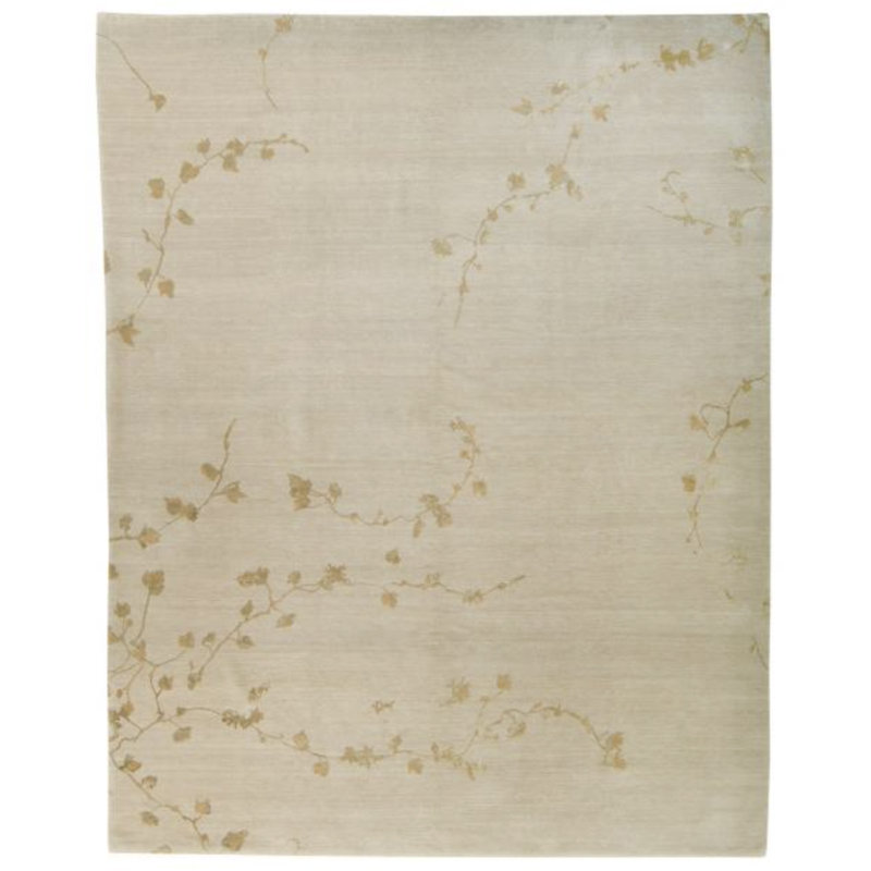 Ivy Hand-Knotted Area Rug in Fog