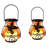 2 Pack Solar Lanterns Outdoor Waterproof, Hummingbird Metal Hanging Lanterns With Flickering Flame For Patio, Porch, Garden Decor