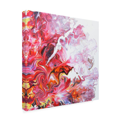 «Abstract Pouring E» par Jean Plout - reproduction d'art sur toile tendue