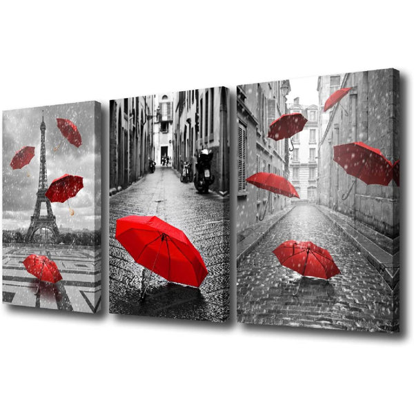 Latitude Run® 3 Piece Wrapped Canvas Photograph Set | Wayfair