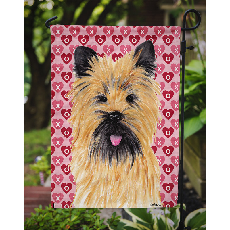 Drapeau de jardin Varastad, Cairn terrier (brun et noir)