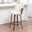 Devault Swivel Upholstered Counter Stool With Wood Frame-123161754