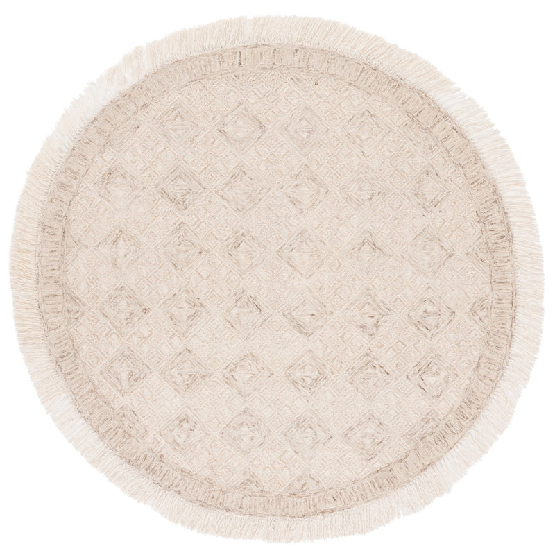 Tapis ivoire / sauge Hilley 803, Rond 6 pi