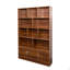 Bibliothèque de 70,87 po de hauteur avec 10 cubes et 3 portes, bibliothèque à 4 niveaux, bibliothèque ouverte avec armoire