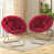 Burgundy Red Synthetic Fur