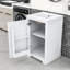 Meuble-lavabo de 20 po avec lavabo en céramique, support de rangement et tablette réglable-488165022