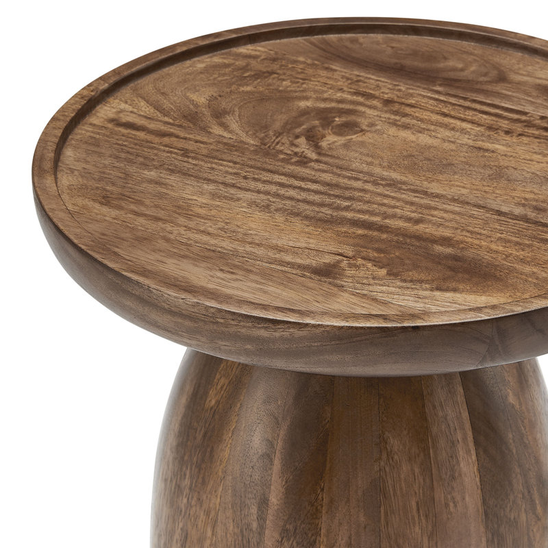 Table d'appoint ronde Holloway, Noyer