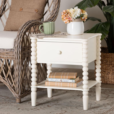 Table de bout avec pieds à canette Baxton Studio