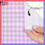 Rideaux de douche mauve et blanc Vichy-532157896