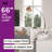 Inlight 66" Modern Arc Floor Lamp，Black Marble Base，Bulb Not Included-1268974023