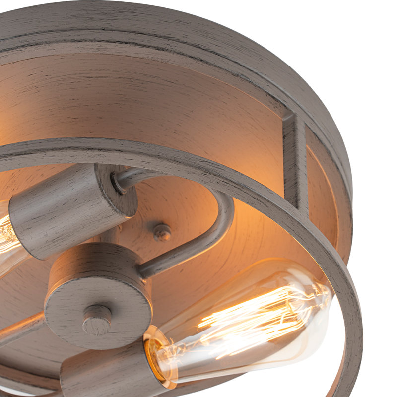 Plafonnier encastré 2 lumières Vintage