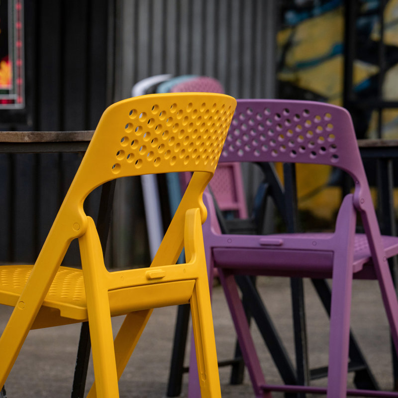 Chaise pliante à rabat, Mauve