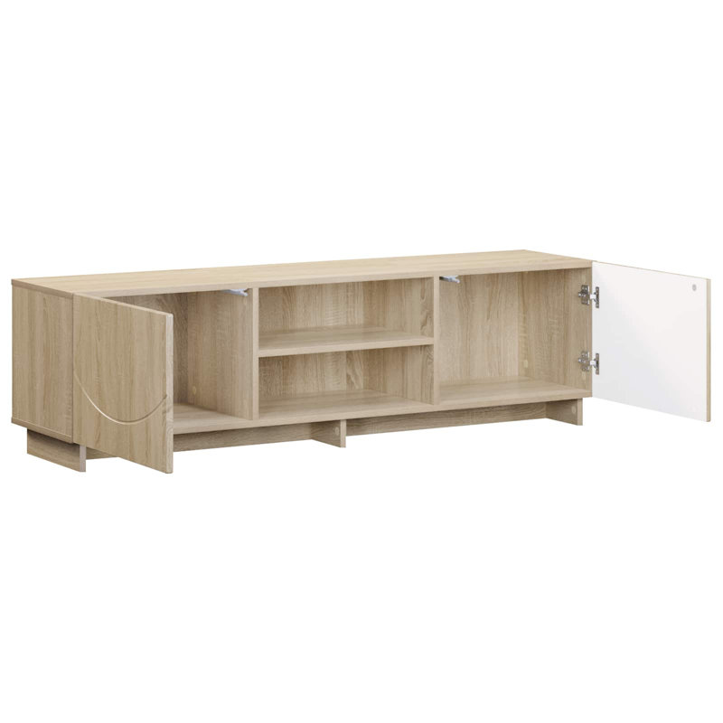 TV Stand, 40cm H x 140cm W x 34.5cm D, Sonoma Oak