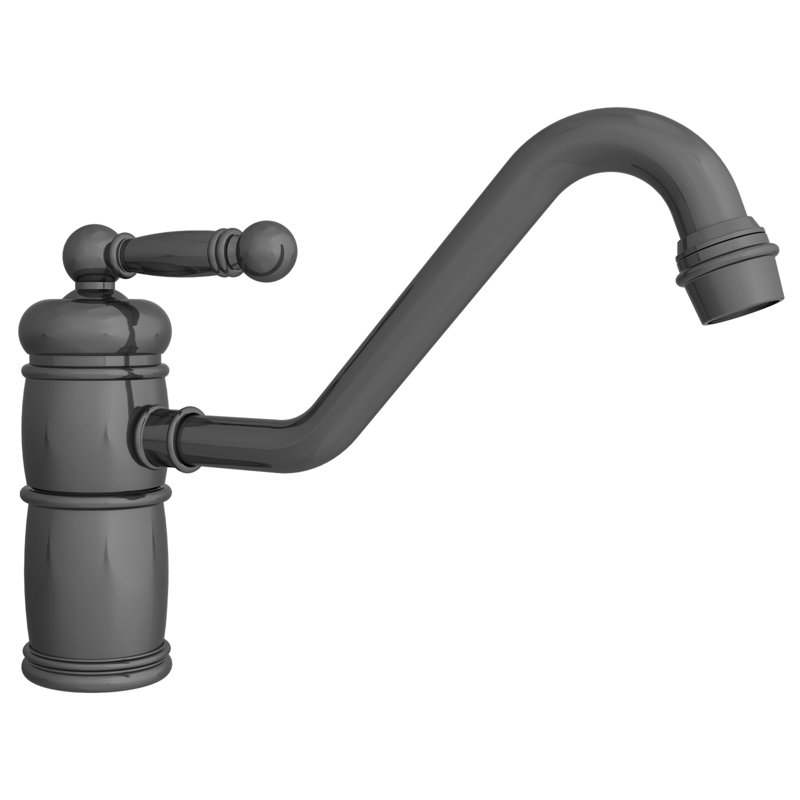 Nadya Single Handle Kitchen Faucet, Antique Nickel