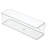 iDesign Kitchen Binz BPA-Free Plastic Deep Stackable Organizer with Handles, Clear