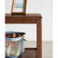 Table d'appoint 100% rustique en bois massif pour le salon, table de bout avec tablette de rangement, canapé à 2 niveaux pour le salon, support pour plante d'intérieur en bois d'hévéa