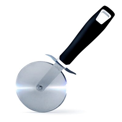 Zulay Kitchen Pizza Cutter Wheel Comfortable Grip Super Sharp Stainless Steel Pizza Wheel -  Z-PZZ-CTTR-BLCK