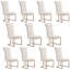 Ensemble de 10 chaises de salle à manger rembourrées en velours couleur avoine-1723194521-1723194526