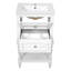 Meuble-lavabo de 20 po avec lavabo en céramique, armoire de rangement avec tablette ouverte, armoire de salle de bain rétro avec 2 tiroirs-2111362319-2111362312-2111362318