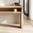 59" Farmhouse Console Table with Open Shelf - Rustic Wood Entryway Table, Narrow Sofa Table for Behind Couch, Hallway Storage Solution (Natural Finish)