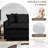 Modular Sectional Sofa Couch,Deep Seat Sofa With Movable Ottoman For Living Room,Chenille Couch With Pillows-355783201