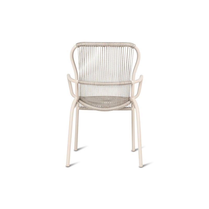 Loop Outdoor Dining Armchair, White