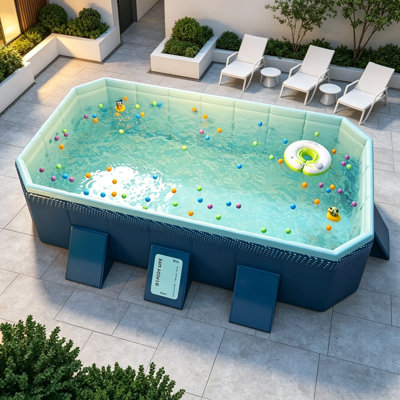 Piscine gonflable pliante en PVC 1,8