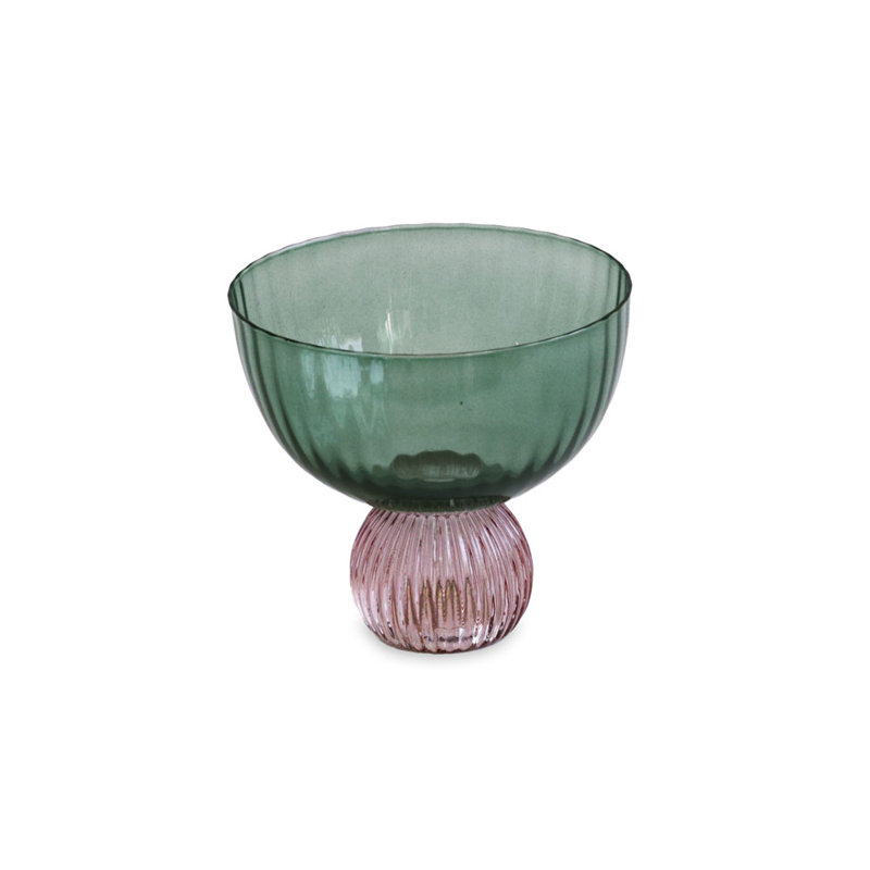 Ensemble de 4 coupes GLASS Venice (vert et lavande) 8 oz liq., Vert / lavande
