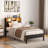 Twin Size Bed Frame With Storage Headboard, Metal Platform Bed With Charging Station, Bookcase Storage, No Box Spring Needed, Easy Assembly