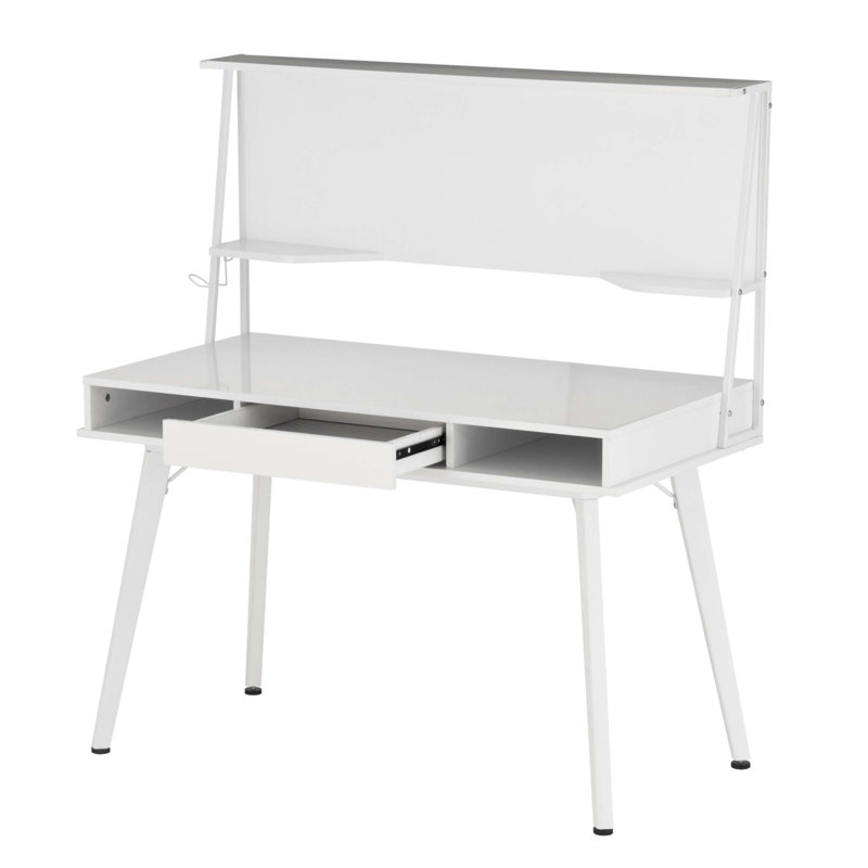 Bureau d'ordinateur Study avec rangement et tableau blanc magnétique effaçable à sec