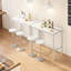 Table de bar rectangulaire à hauteur de comptoir avec pieds en métal, idéale pour divers espaces et rassemblements, offrant un support robuste et un assemblage facile-1303139282-1303139247