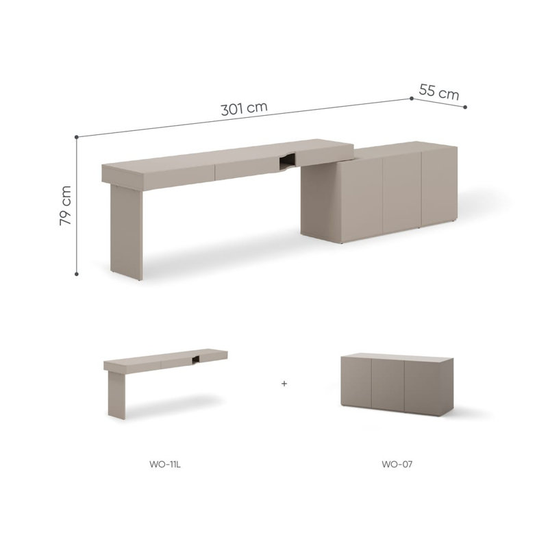 Armoire Desk, Left Door